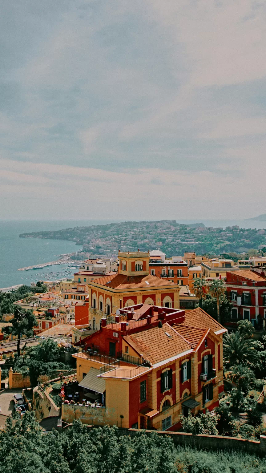 Coastal town rising above the sea, a classic Campania day trip after a car rental at Naples Airport