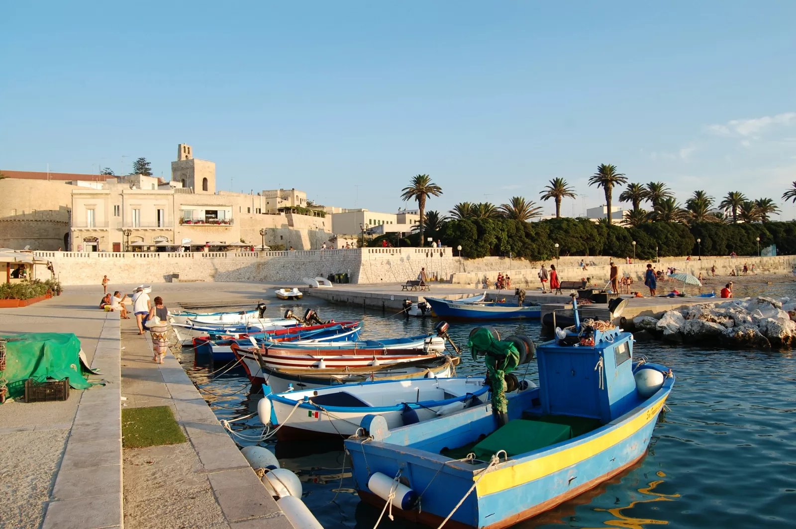 The harbour of Otranto, about 1 hour 15 minutes by car from Brindisi Airport